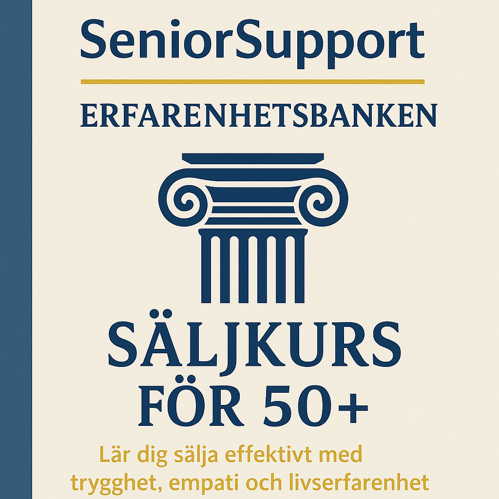 Seniorsupport Erfarenhetsbanken SÄLJKURS FÖR SENIOR